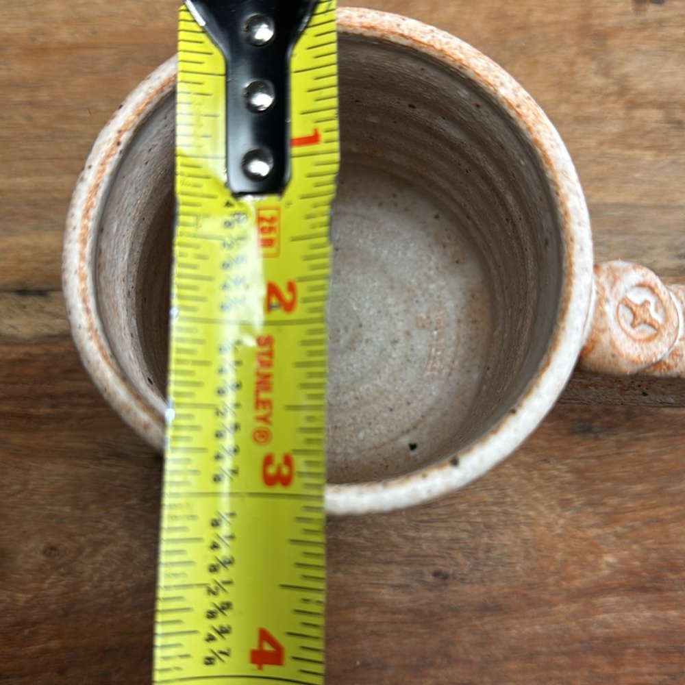 Handmade “Joy” Ceramic Mug - Brown and Cream - Picture 6 of 6